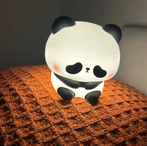 Panda luz noturna para crianças com temporizador