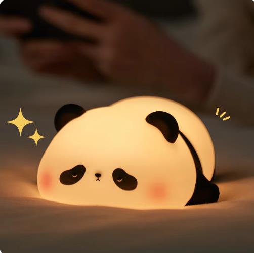 Panda luz noturna para crianças com temporizador