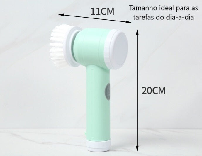 Escova de limpeza elétrica multifuncional