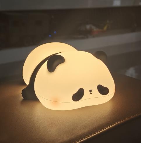 Panda luz noturna para crianças com temporizador